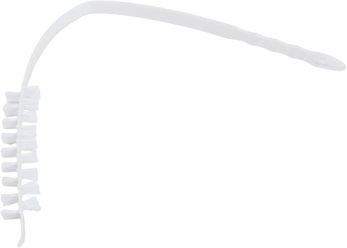 Flexible 60cm Cleaning Brush for Washing Machine Inner Cylinder, Nylon Bristles for Lint Removal in Drum Washers and Dryer Exhausts, White