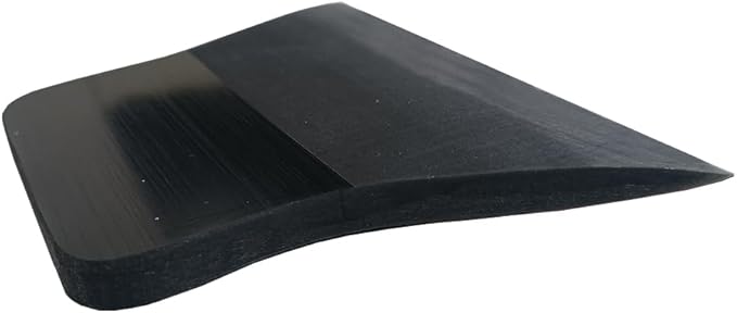 Black Soft Rubber Wrap Squeegees Carbon Fiber Vinyl PPF Scraper Car Window Tinting Tool Glass Cleaner (Black 2 Cut Edge)