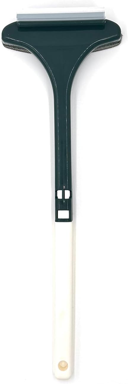 2 in 1 Window Screen Cleaning Brush, Double Sided Wet & Dry Dual Use,Extendable Handle Multifunctional Brush, Pet Hair Remover for Furniture&Carpet（Green White）