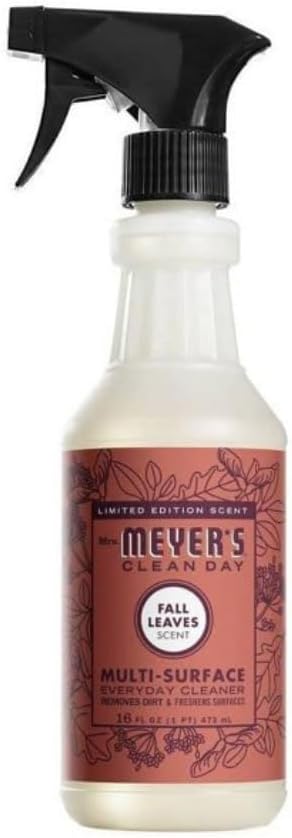 Mrs. MEYER'S CLEAN DAY Multi-Surface Everyday Cleaner, Fall Leaves, 16 Fl Oz (Pack of 2)