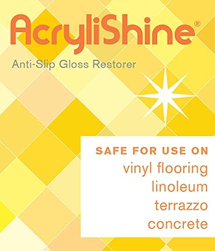 AcryliShine Floor Finish Wax Gloss Restorer and Cleaner- 1 Gallon…