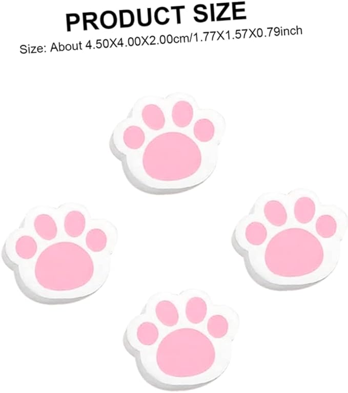 4pcs Cat Claw Mirror Cleaners Unique Adhesive Sponge Wipes for Glass and Bathroom Surfaces Easy to Use Durable and Cleaning Tools for Home Use