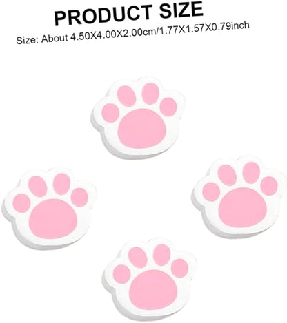 4pcs Cat Claw Mirror Cleaners Unique Adhesive Sponge Wipes for Glass and Bathroom Surfaces Easy to Use Durable and Cleaning Tools for Home Use