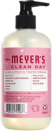 Mrs. MEYER'S Kitchen Set, Dish Soap, Hand Soap, and Multi-Surface Cleaner, 3 CT (Peppermint)