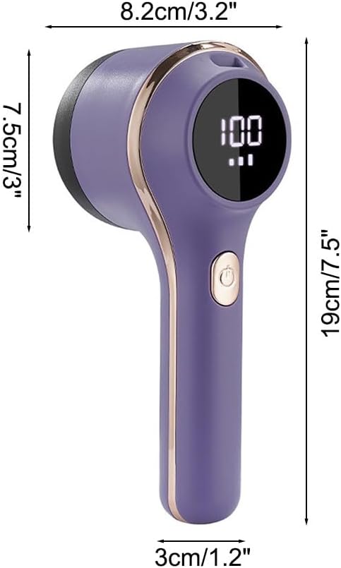 Rechargeable Fabric Shaver, 3 Gears Electric Lint Remover with Digital Display, Portable Clothes Shaver for Clothing Silk Sweater Cotton