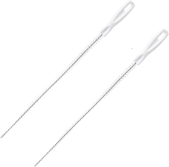 LeosHi Pipe Dredging Brush Bathroom Hair Sewer Sink Cleaning Brush Drain Cleaner Flexible Cleaner Clog Plug Hole Remover Tool (Size : 2PCS White)