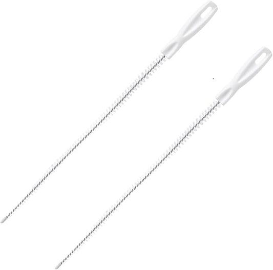 LeosHi Pipe Dredging Brush Bathroom Hair Sewer Sink Cleaning Brush Drain Cleaner Flexible Cleaner Clog Plug Hole Remover Tool (Size : 2PCS White)