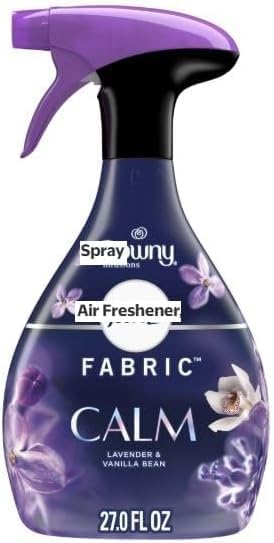 Feb~reze Fabric Spray Air Freshener, Odor-Fighting Fabric Refresher, Downys Calm, Lavender & Vanilla Bean 27 fl oz, Pack 1