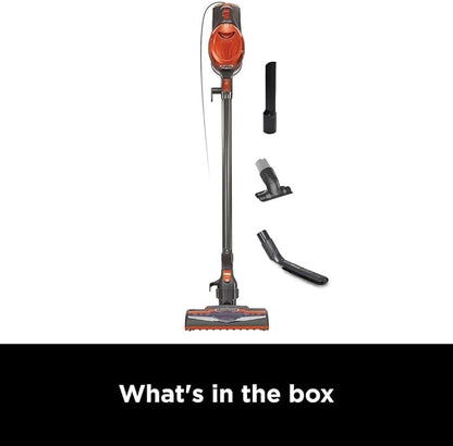 Shark Rocket Ultra-Light Corded Bagless Vacuum for Carpet and Hard Floor Cleaning with Swivel Steering (HV301), Gray/Orange