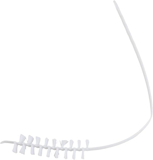Washing Machine Cleaning Brush for Inner Cylinder, Flexible Long Handle Nylon Lint Removal Tool for Drum Washer Maintenance and Hard to Reach Areas, White
