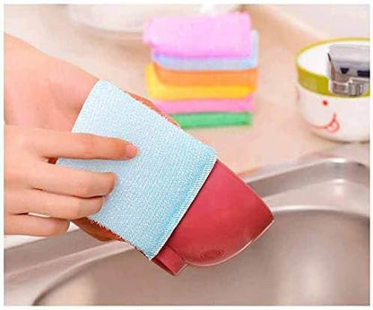 Multi-Purpose Scouring Pads by Scrub-It/Non- Scratch Cleaning for Pots, Pans, Dishes, Utensils & Non-Stick Cookware - Sponge Use for Kitchen, Bathroom (12pcs)