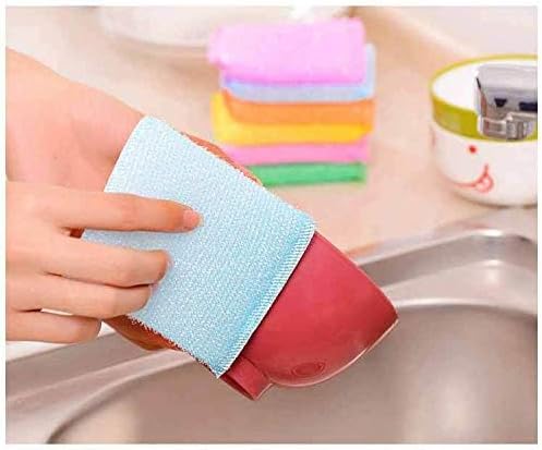 Multi-Purpose Scouring Pads by Scrub-It/Non- Scratch Cleaning for Pots, Pans, Dishes, Utensils & Non-Stick Cookware - Sponge Use for Kitchen, Bathroom (12)