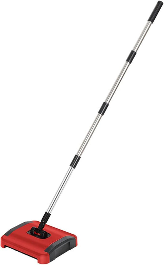 Efficient Sweeper Broom Rotating Brush Vacuum Cleaner Floor Sweeper Built-in Trash Can Carpet Sweeper Carpet Sweeper Broom Rotating Efficient Cleaning Brush Household Vacuum Cleaner Manual