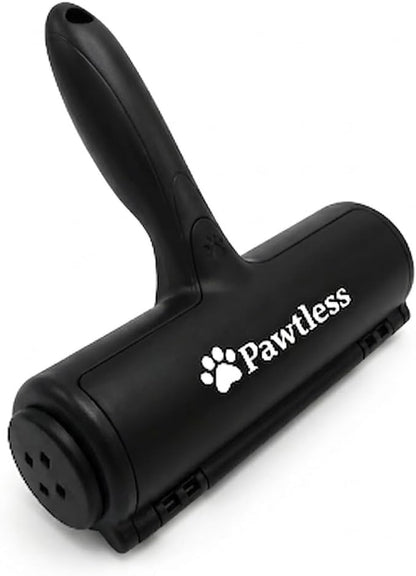 Pet Hair Remover Black - Reuseable Dog & Cat Hair Remover for Furniture, Clothes, Carpet, Car interiors- Eco-Friendly Lint Roller with Self-Cleaning Chamber- No Adhesive, No Refills Needed