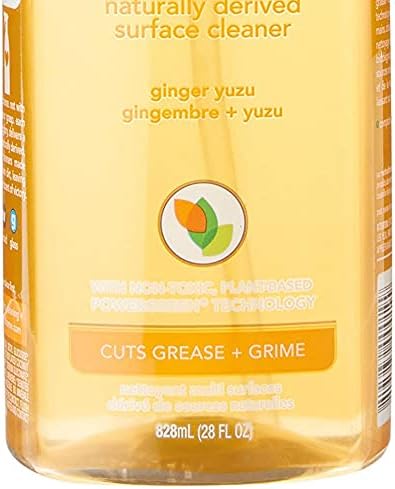 Method Naturally Derived All Purpose Surface Cleaner Spray, Ginger Yuzu, 28 Ounce