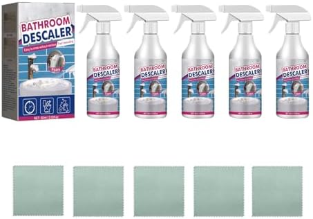 VIED Bathroom Descaler Cleaner, Bathroom Descaler Stubborn Stains Cleaner, Bathroom Descaler Foam Cleaner (5)