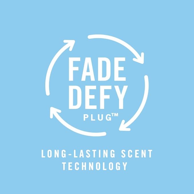 Febreze Plug In Air Freshener, Odor-Fighting Scented Oil Refill, Downy Calm Scent, 3 Refills, (Pack of 2)