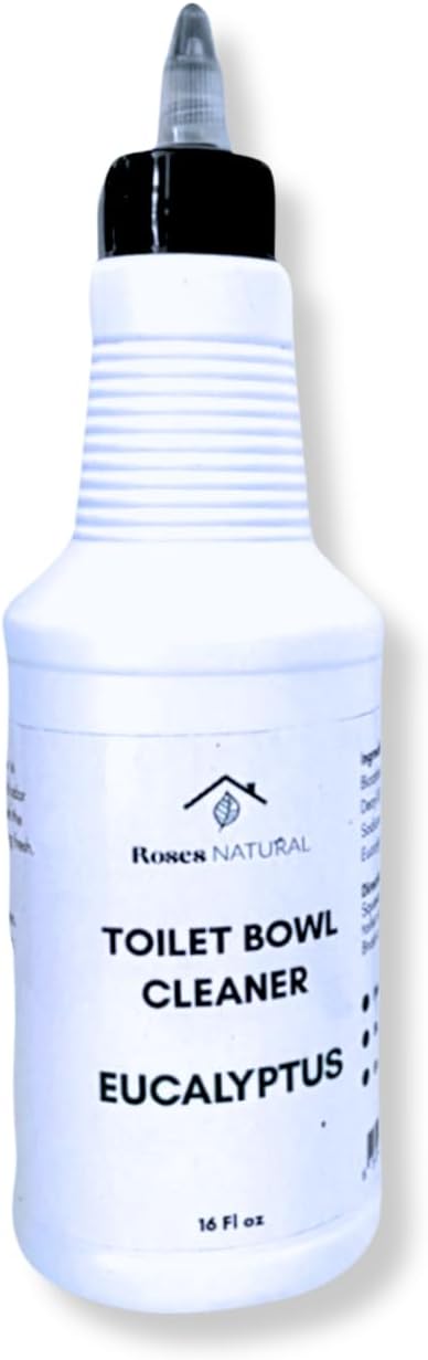 Toilet Bowl Cleaner, Plant-Based, Non-Toxic, Odor Eliminator, Handmade in USA (Unscented, 16 oz)