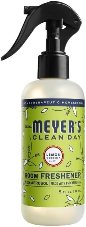 Mrs. MEYER'S Clean Day, Room Freshener, Hand Soap, Dish Soap, Multi-Surface Cleaner & Toilet Cleaner, Lemon Verbena, Variety Pack