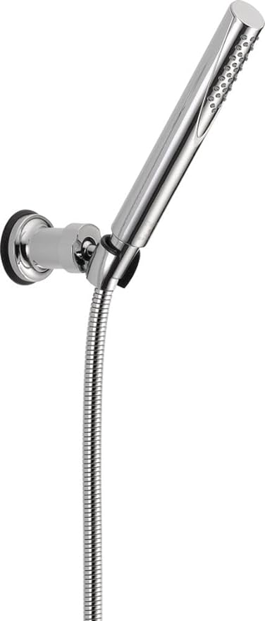 Delta Faucet Trinsic Single Spray Wall-Mount Hand Shower, Hand Held Shower with Hose, Chrome Handheld Shower Head, Slide Bar Hand Shower, Handheld Shower, Chrome 55085