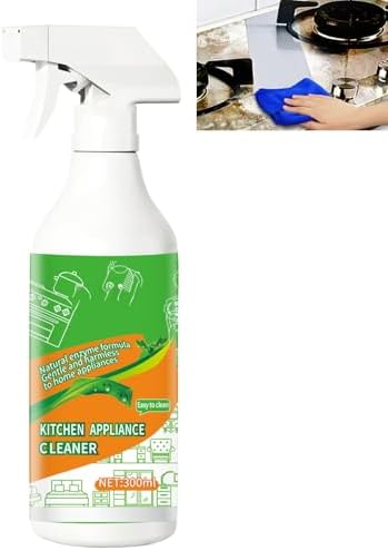 10.56oz Fly Natural Cleanse Formula to Household Appliances,Kitchen Heavy Duty Doaming Degreaser,Kitchen Appliance Cleaner,for Hold,Oven,Stove,Range Hood(1PCS)