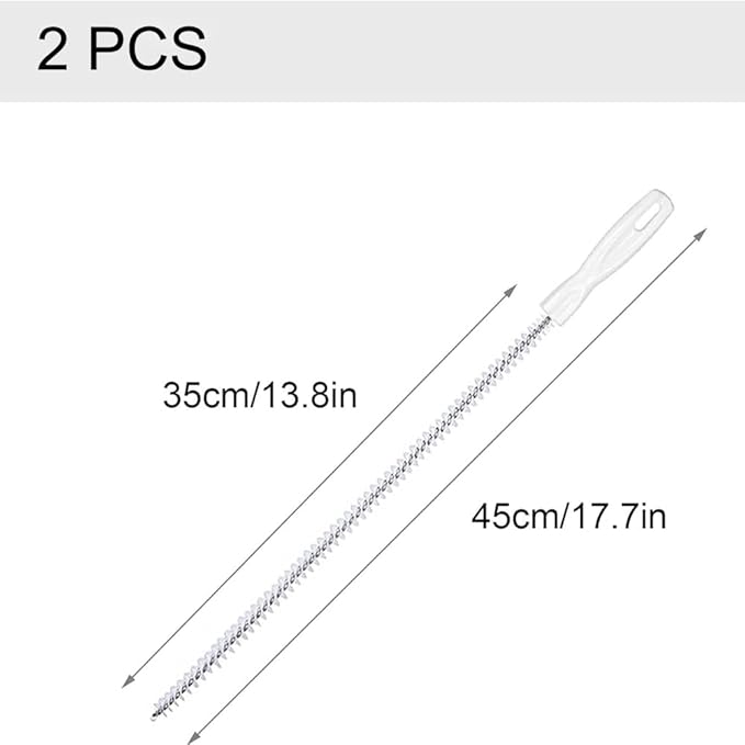 Flexible Drain Cleaner Brush, Bendable Shower Sink Long Pipe Cleaners Hair Clog Remover Cleaning Tool for Home Kitchen Sink, Bathroom Hair, Unclog Toilet, Dryer Vent, Sewer, Snake Tube