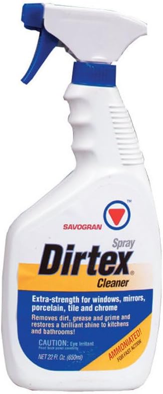 Savogran 10763 Dirtex Spray Cleaner Extra-Strength For Windows, Mirrors, Porelain, Tite and Chrome 22 oz