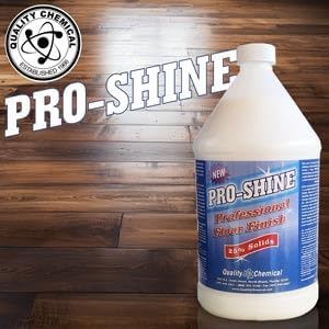 Quality Chemical Pro Shine High Solids Commercial Wet-Look Floor Finish Wax - High Shine Floor Cleaner, Future Floor Wax - Floor Wax for VCT Tile Floors, Polish & Restorer - 128 oz (Pack of 2)