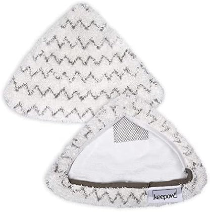 Steam Mop Pads for Bissell 2078 2165 20781 1544Z Triangle Poweredge Powerforce Lift-Off Steam Replacement Mop Pads Washable Reusable (3 Soft + 3 Scrubby)