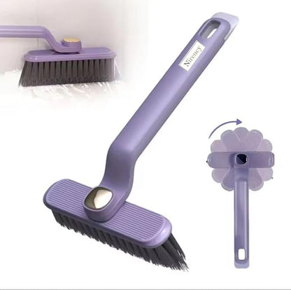Multi-Function Bathroom Cleaning Brush, Tiles Cleaning Brush, Hard Bristle Rotating Crevice Gap Cleaning Brushes for Bathroom, Floor Cleaner Brush (Multi Colour)