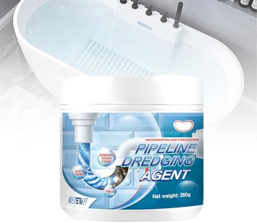 Powerful Pipe Dredging Agent For Kitchen And Toilet Pipelines, Pipeline Dredging Agent, Rapid-Foaming Drain Cleaner for Sink Bathtub Clogs - Heavy-Duty Pipe Maintainer Fast-Acting (1 Pcs)