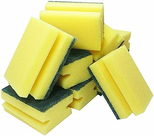 Heavy Duty Scrub Sponge, Dual-Sided Dish-Washing & Cleaning Sponge for Kitchen, Bathroom and Home Cleaning (Pack of 10)