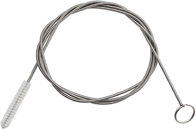 1 Pack 61 Inch Long Pipe Cleaner Flexible Tube Cleaning Brush Fridge Cleaning Tool,Stainless Steel Kitchen Drain Tube Cleaning Brushes Sink Fridge Skinny Pipe Drain Dredge Cleaning Tool