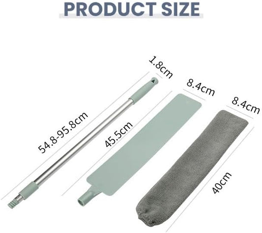 2026 New Retractable Gap Dust Cleaner, Upgraded Extendable Microfiber Duster with Bendable & Removable Head, Washable Dusting Brush for Home, Kitchen, Car & Hard-to-Reach Areas (3)