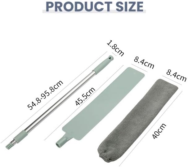 2026 New Retractable Gap Dust Cleaner, Upgraded Extendable Microfiber Duster with Bendable & Removable Head, Washable Dusting Brush for Home, Kitchen, Car & Hard-to-Reach Areas (2)