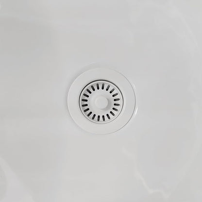 GZILA Garbage Disposal Drain Strainer and Stopper with Decorative Disposal Flange in White, Fit 3.5 Inch Standard Drain Hole