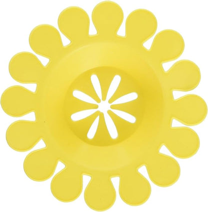 Compac Sink Daisy Scented Kitchen Sink Strainer Infuses & Freshens Your Sink, Must Have Kitchen Sink Accessories, Sink Drain Strainer - Catcher, Yellow, Lemon Scent, 12 Count, (Pack of 12)