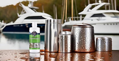 Heavy-Duty Industrial Use Rust Stain Remover for Metal Surfaces Including Stainless Steel. Metal Cleaner Gel Needs No Scrubbing, Simply Apply and Rinse off (8.5 oz)
