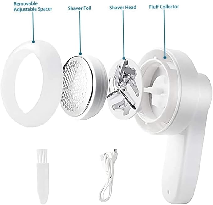 Fabric Shaver Electric Lint Shaver USB Rechargeable Fluff Remover for Clothes Sweaters..