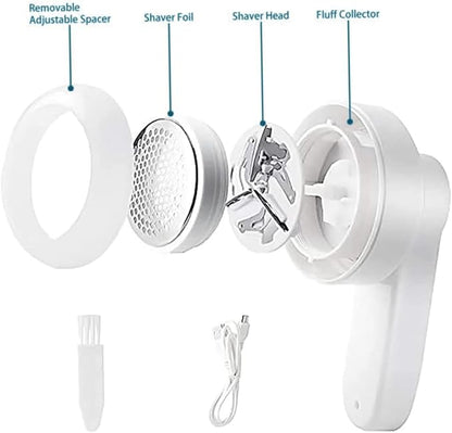Fabric Shaver Electric Lint Shaver USB Rechargeable Fluff Remover for Clothes Sweaters..