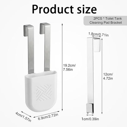 2Pcs Toilet Tank Cleaning Tablet Holder, Hanging Toilet Bowl Tablet Holders, Bathroom Accessories for Inside Tank