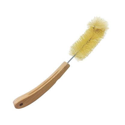 LOLA Bamboo Bottle Brush, Ergonomic Durable Bamboo Handle, Non Scratch, Easy Storage, Bristles Made from Recycled Soda/Water Bottles - 1 Pack