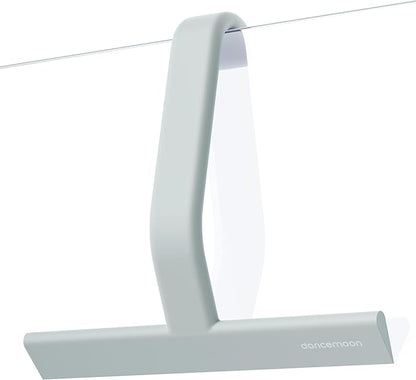 dancemoon JustHang Shower Squeegee for Glass Doors, All-in-One Award-Winning Silicone Squeegee with Built-in Hook for Bathroom, Window, Mirror, Tile Wall, Car, Streak-Free Cleaner Tool, 10-Inch Green