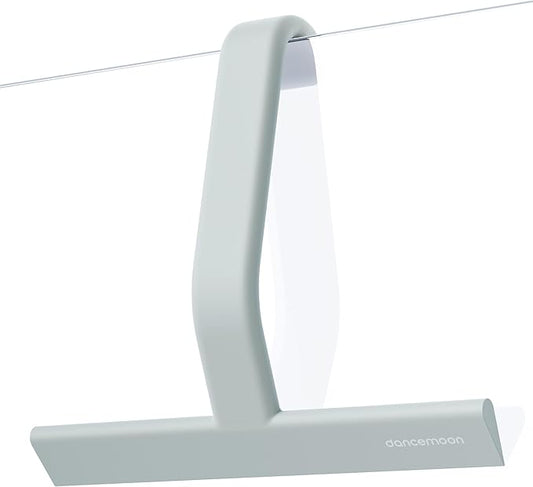 dancemoon JustHang Shower Squeegee for Glass Doors, All-in-One Award-Winning Silicone Squeegee with Built-in Hook for Bathroom, Window, Mirror, Tile Wall, Car, Streak-Free Cleaner Tool, 10-Inch Green