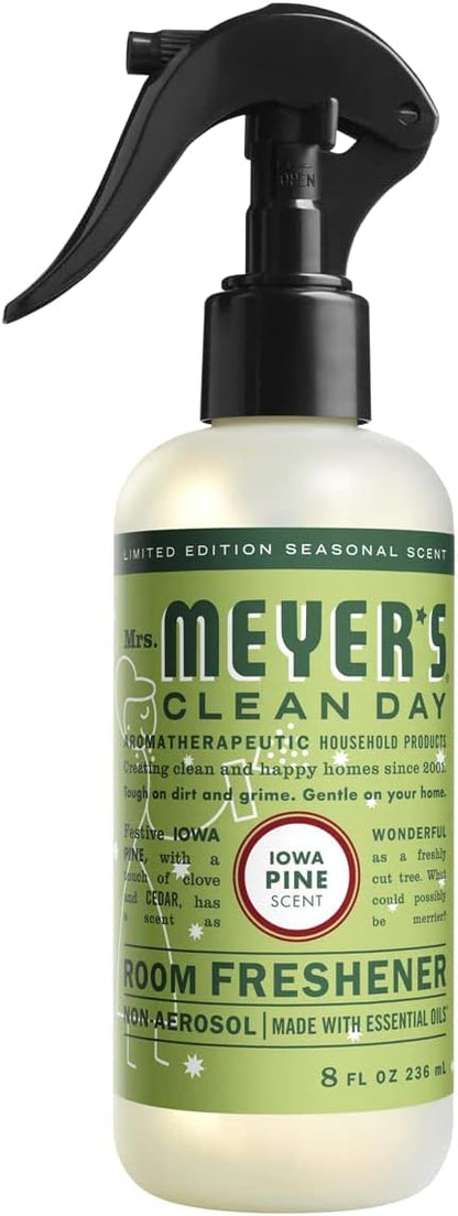 Mrs. Meyer's Clean Day Room Freshener, Iowa Pine 8 Fl Oz (Pack of 6)