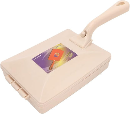 Carpet Debris Sweeper Brush, Double Roller Handheld Manual Sweeper Pet Hair Dust Scraps Paper Small Rubbish Cleaning for Bed Clothes Desktop