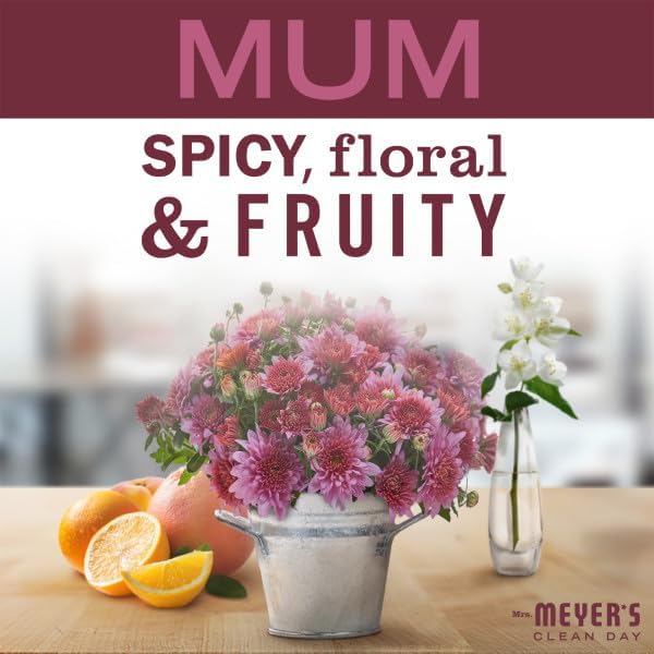 Mrs. MEYER'S CLEAN DAY Multi-Surface Cleaner 3 Pack Variety Pack, Mum, Lemon Verbena, Lavender, 16 Fl Oz Each, 1 CT