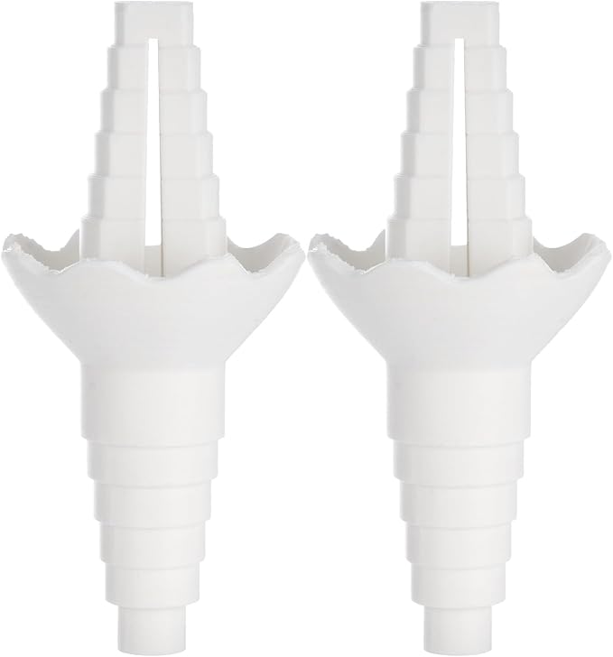 2 Pcs Universal Bottle Emptying Kit, 0.59-1.38 in Compatible, Multi-Tier Transfer Connector, Waste Eliminator for Kitchen Bathroom Laundry
