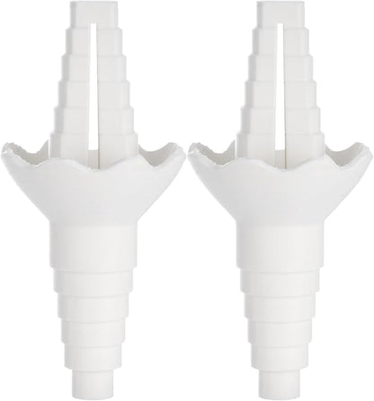 2 Pcs Universal Bottle Emptying Kit, 0.59-1.38 in Compatible, Multi-Tier Transfer Connector, Waste Eliminator for Kitchen Bathroom Laundry