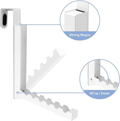 Over The Door Clothes Hanger Drying Rack Clothing,2 Pack Laundry Drying Rack Wall Mount,Portable Folding Hanging Coat Hook for Clothes/Towel/Hat for Laundry Room/Bathroom/Bedroom/Washroom/Travelling